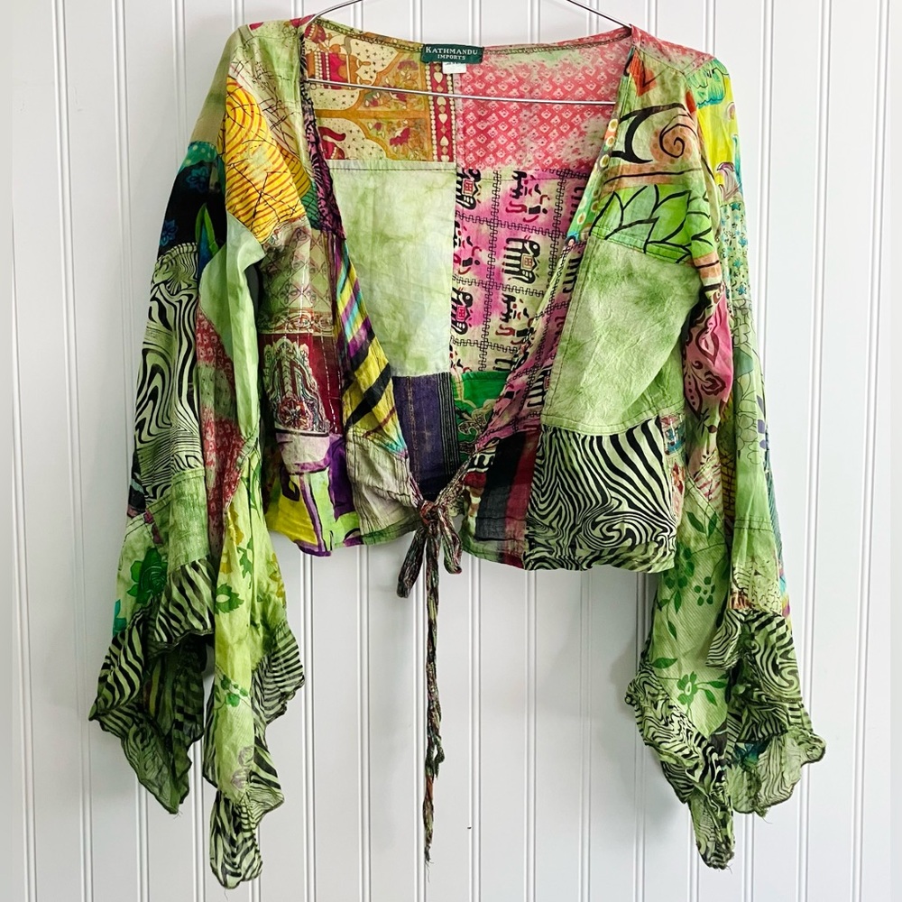 VINTAGE Cropped Tie-Top